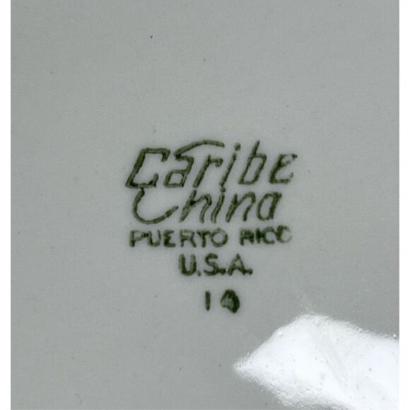 4 Vintage Red Floral Caribe China Puerto Rico Restaurant Ware Bread Plates 6.5" - Picture 3 of 4